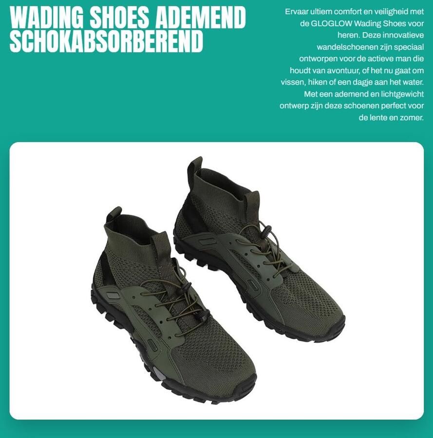 Dailygoods- Wading Shoes Ademend Antislip Schokabsorberend Comfortabel Lichtgewicht Rubber Zolen Water Shoes