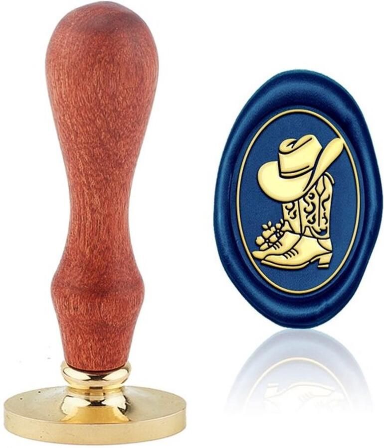 Dailygoods- Waszegelstempel Vintage Western Cowboylaarzen Hoes