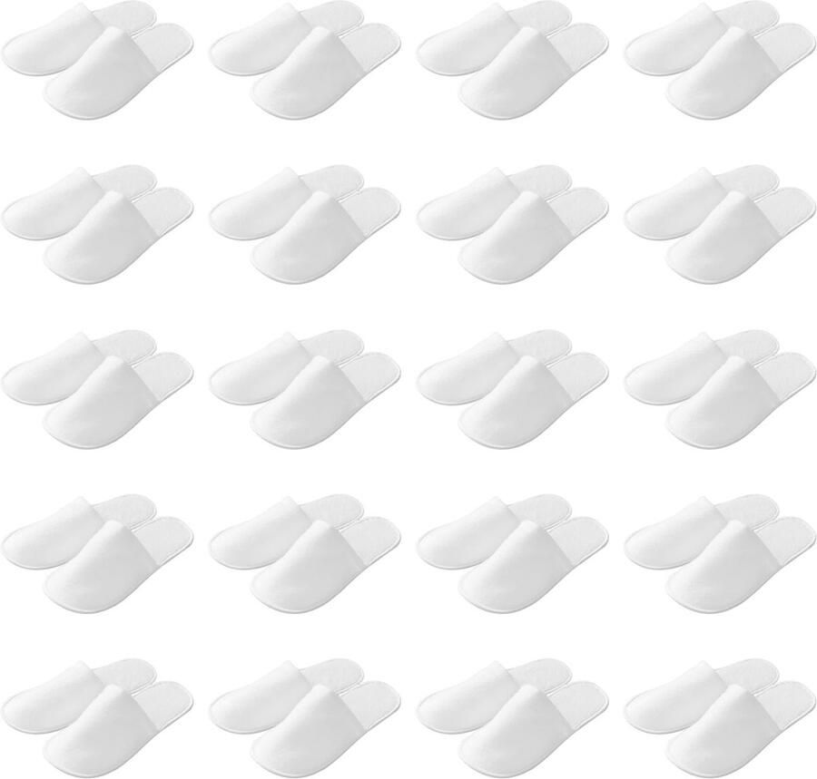 Dailygoods- Wegwerpslippers 50 Paar Antislip Unisex 27 x Dikte 3 mm Geschikt voor Hotel Spa Slippers
