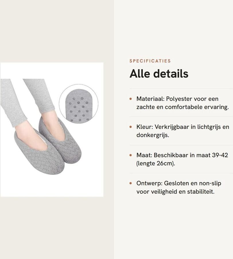 Dailygoods- Winter Slippers Warm Slippers Antislip Slippers Lichtgewicht Slippers Polyester