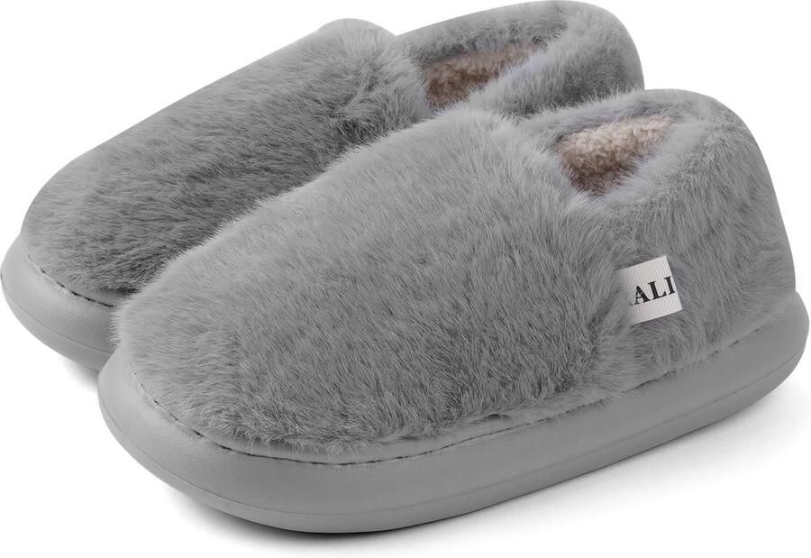 Dailygoods Winterschoenen en Antislip en Warm Gevoerd en Pluche Rubber Zool Comfortabel en Ade d Voor Binnen en Buiten