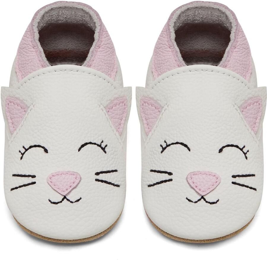Dailygoods Zachte Baby Slofjes van Leer Eerste Babyschoentjes voor en