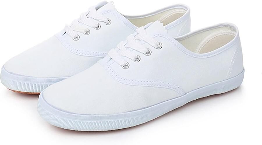 Dailygoods- Zomerschoenen Ademend Lichte Vrijetijdsschoenen Sneakers Platte Schoenen Trekking Veterschoenen