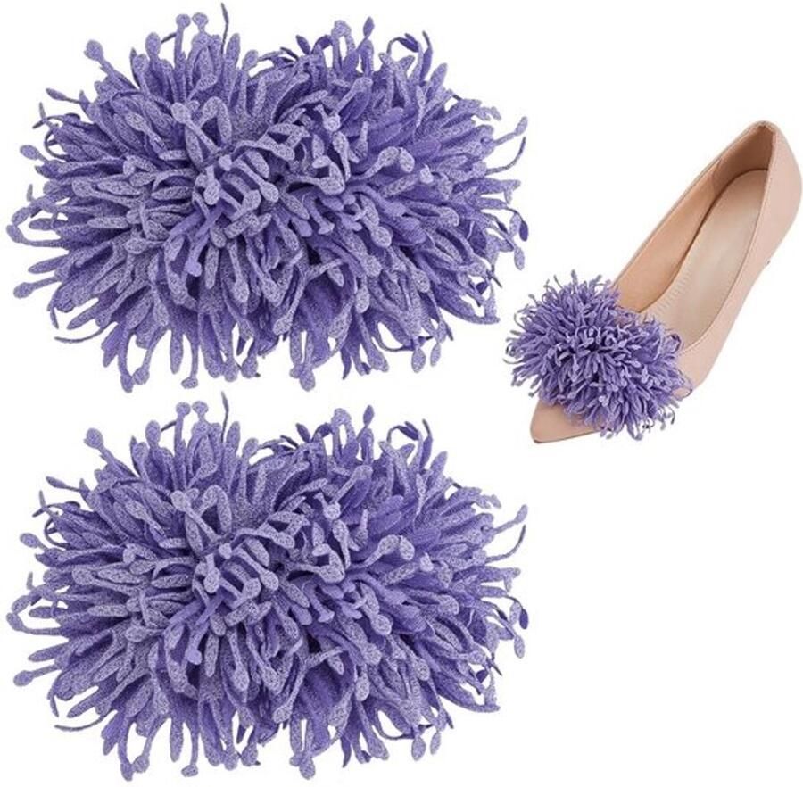 3D Stof Bloem Schoen Clips Afneembare Hoge Hakken Schoen Gesp Bruiloft Doek Kunstbloem Schoen Decor Charms Unieke Verbrande Rand Schoen Versiering voor Flats Pompen