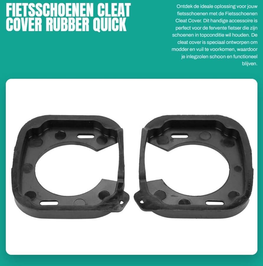 Dailygoody Fietsschoenen Cleat Cover Rubber Quick Release Anti-verstopping 10 x 9 x Fietsen Accessoire Voor Speedplay Zero Light Acti - Foto 2