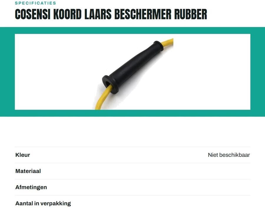 Dailygoody Koord Laars Beschermer Rubber Kabelhuls Bescherming tegen slijtage Kleine afmetingen Elektrische boor accessoires Ideaal voor