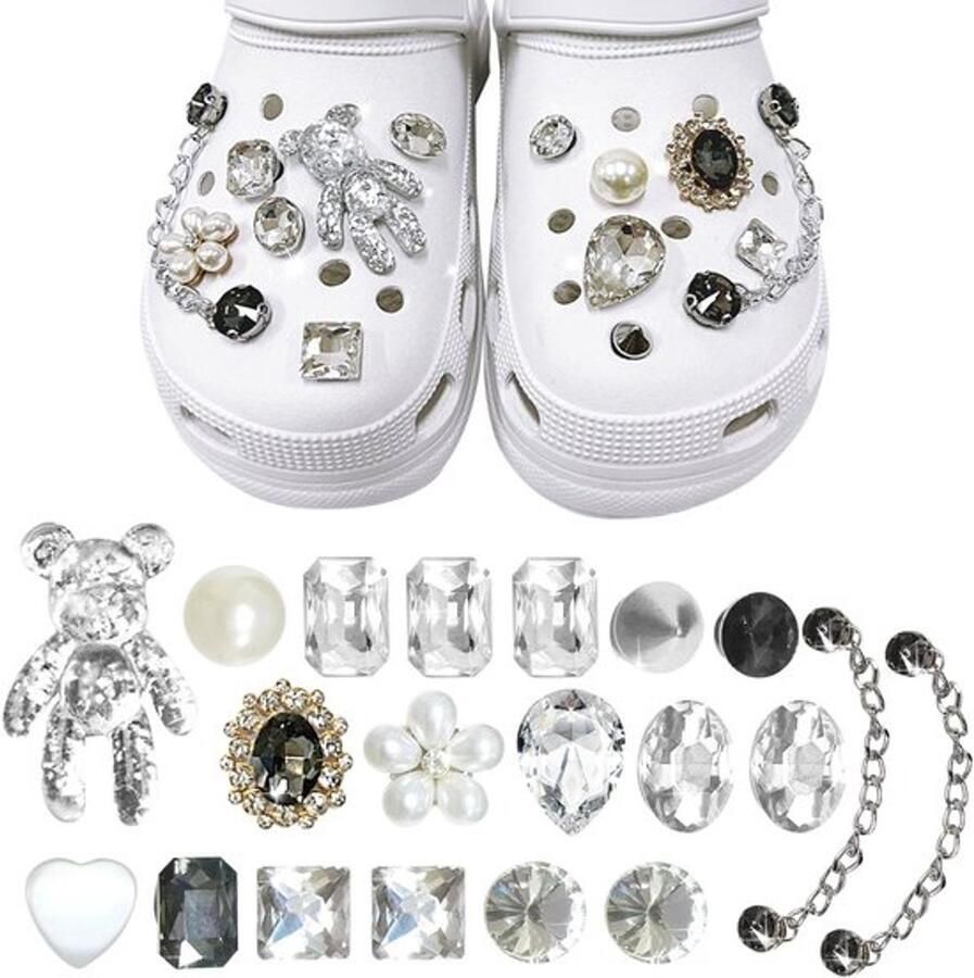 Dailygoody Schoen Accessoires Crystal Diamond Gesp Creatief en