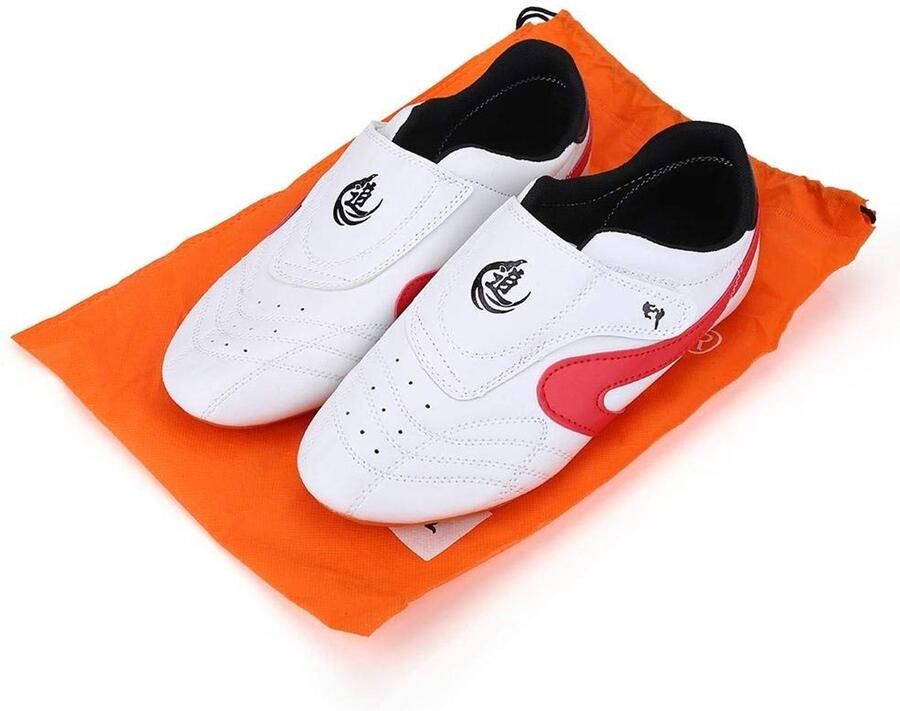 OmGoods Dailygoody Taekwondo schoenen Lichtgewicht en duurzaam Rood Kung Fu en Tai Chi Ideaal voor kinderen en volwassenen Comfortabele pasvorm