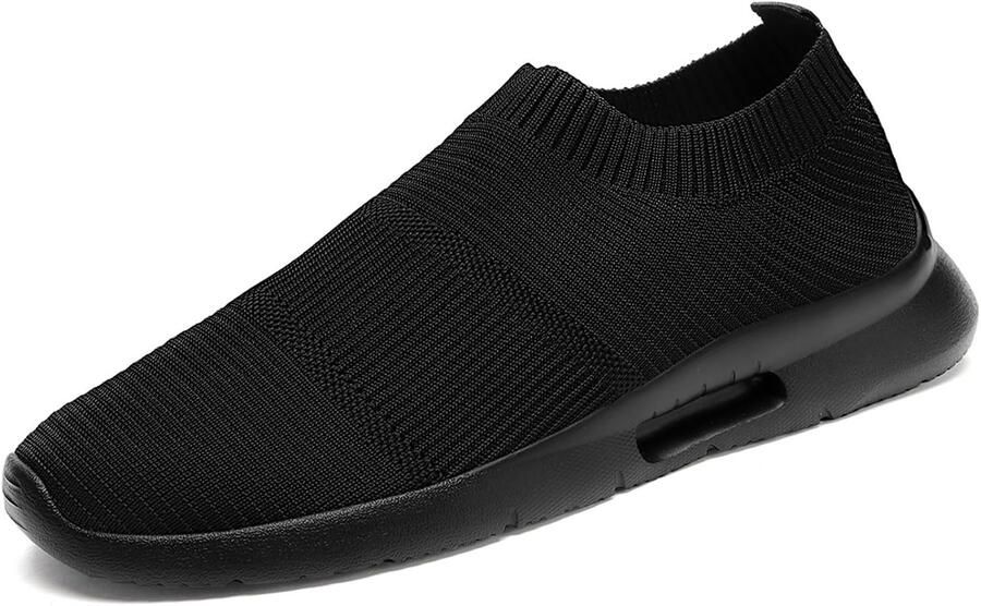 Damen Sneakers zwarte slip-on ademend en lichtgewicht perfect voor vrije tijd ShopVlot
