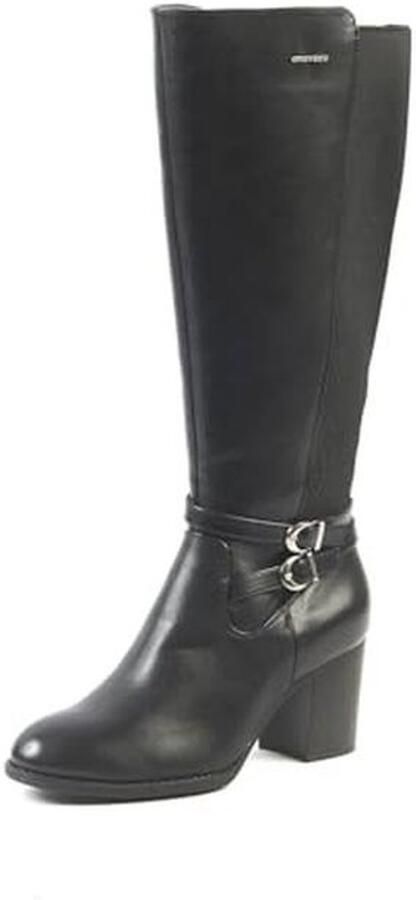 Dames 2 XL Laarzen met Comfort Hak voor Brede Kuiten Blokhak Herfst Winter Stijl