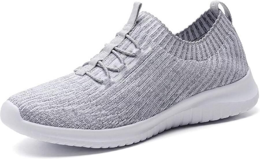 Dames Ademende Mesh Hardloopschoenen Lichtgewicht Slip-On Sportschoenen