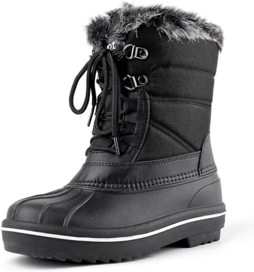 Dames Antislip Gevoerde Winterlaarzen voor Comfort en Bescherming