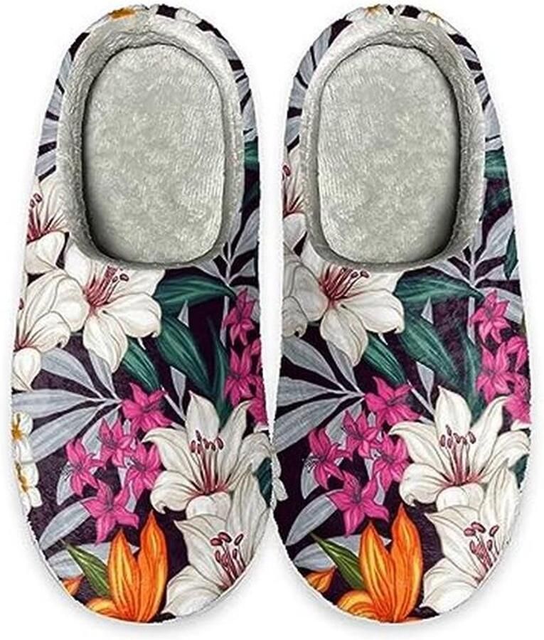 Dames antislip indoor pantoffels warme en comfortabele scuff slippers