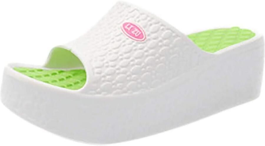 Dames Badslippers met Dikke Zool Antislip Platformsandalen voor Zomer en Strand