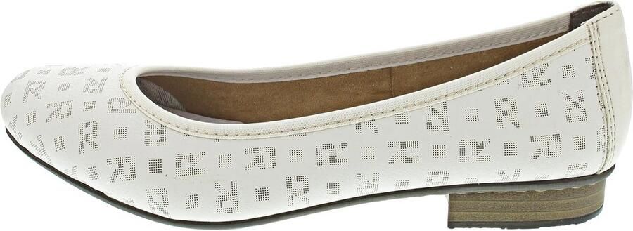 Dames Ballerina Met Laser-Cut Design en Elastische Rand Comfortabele Zomerinstapper