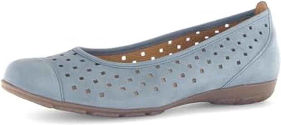 Dames Ballerina met Schokabsorberende Tussenzool en Ademend Leer