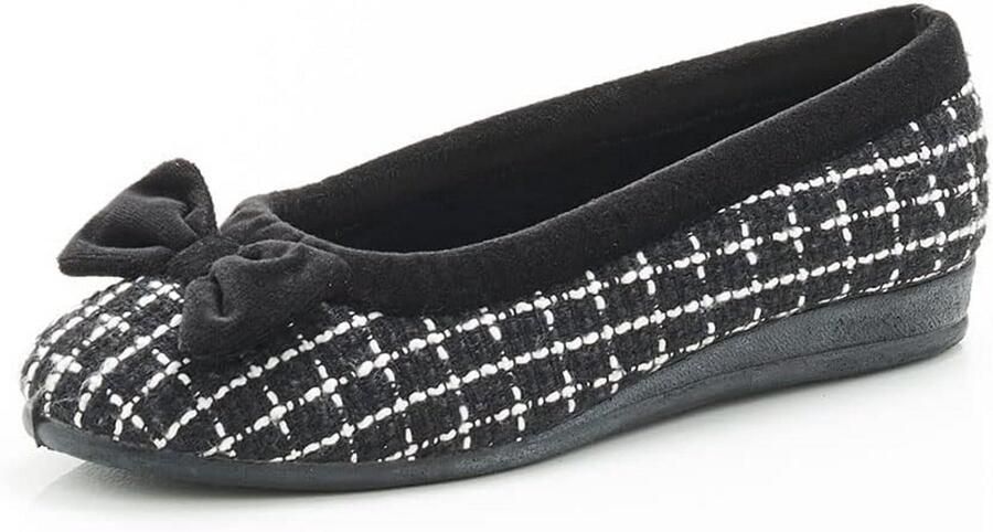 Dames Ballerina Pantoffels met Strikken en Satijnen Details