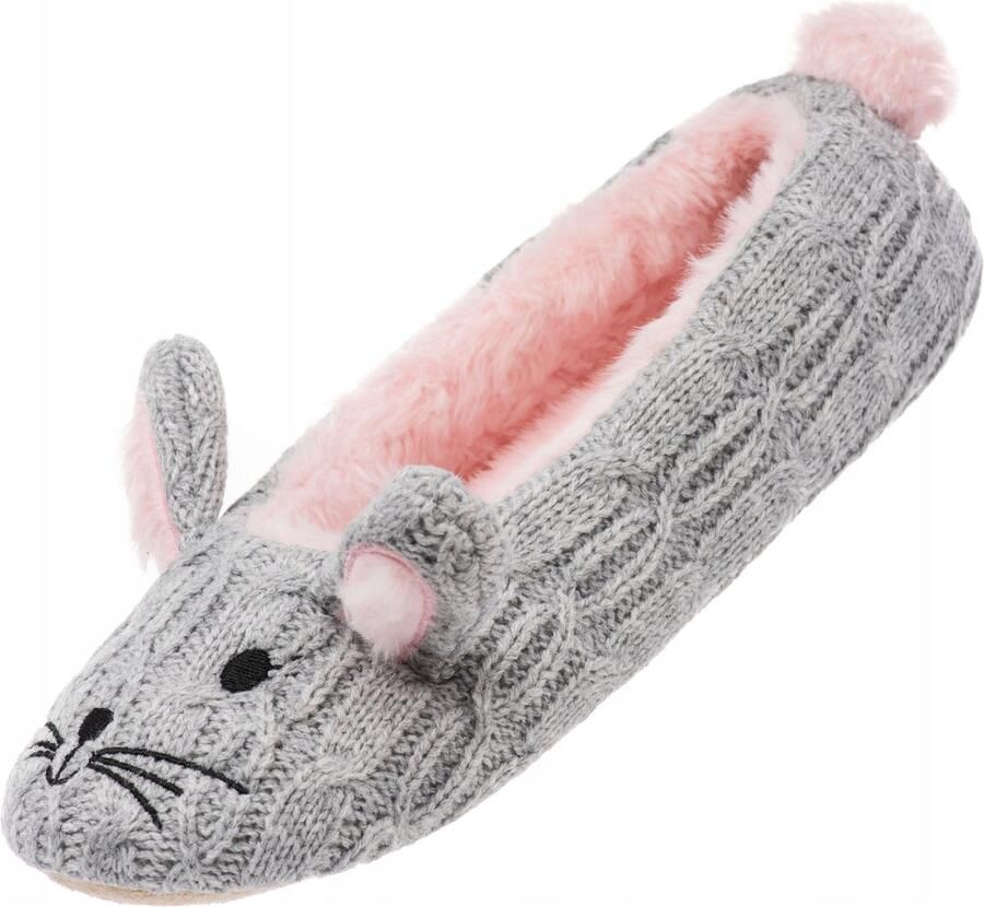 Dames ballerina pantoffels muis motief