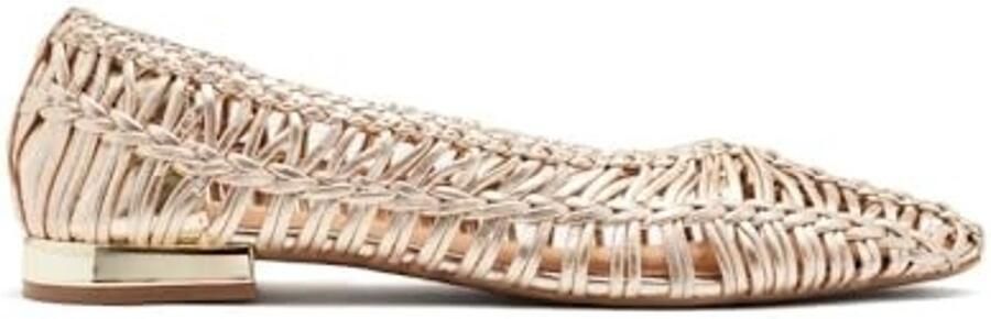 Dames Ballerina Schoen Handgeweven Leer - Foto 1