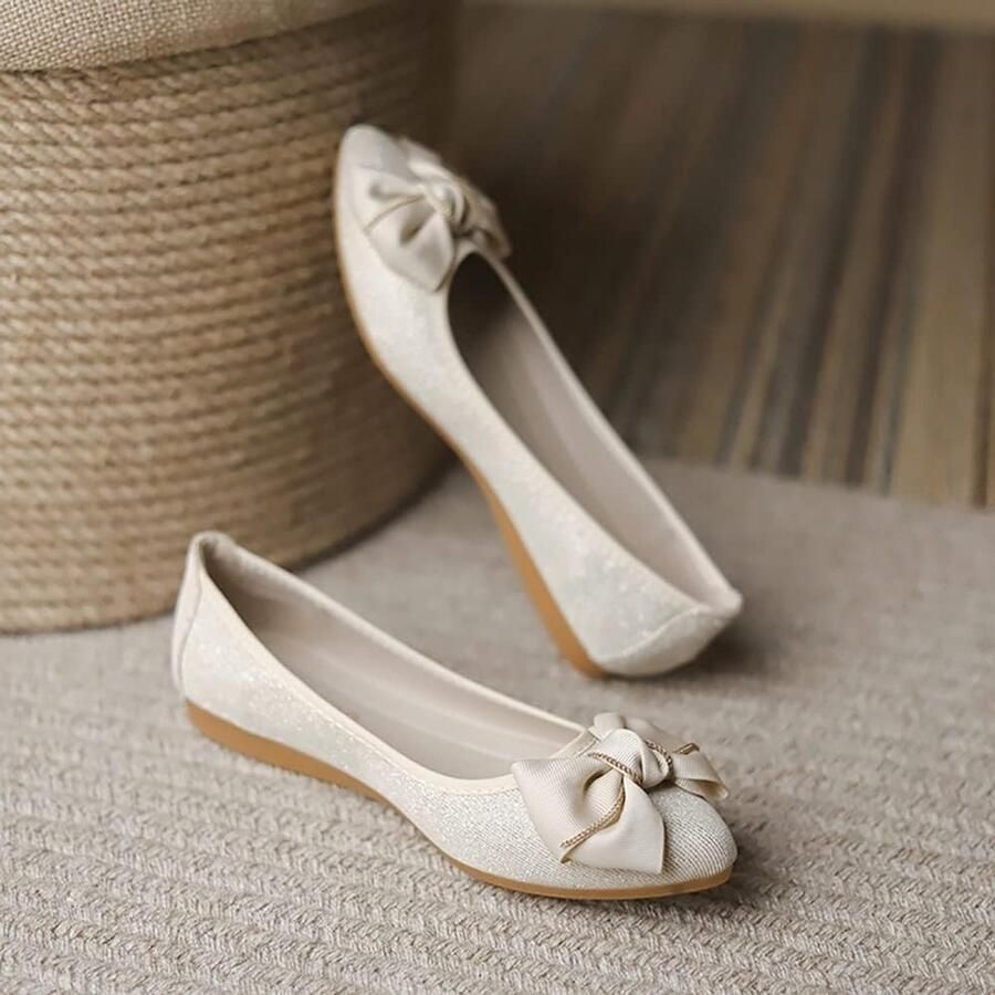 Vrouwen Ballerina Schoenen met Strass Vouwbare Comfortabele Flats voor Bruiloften en Buitenactiviteiten Ideaal voor Dames