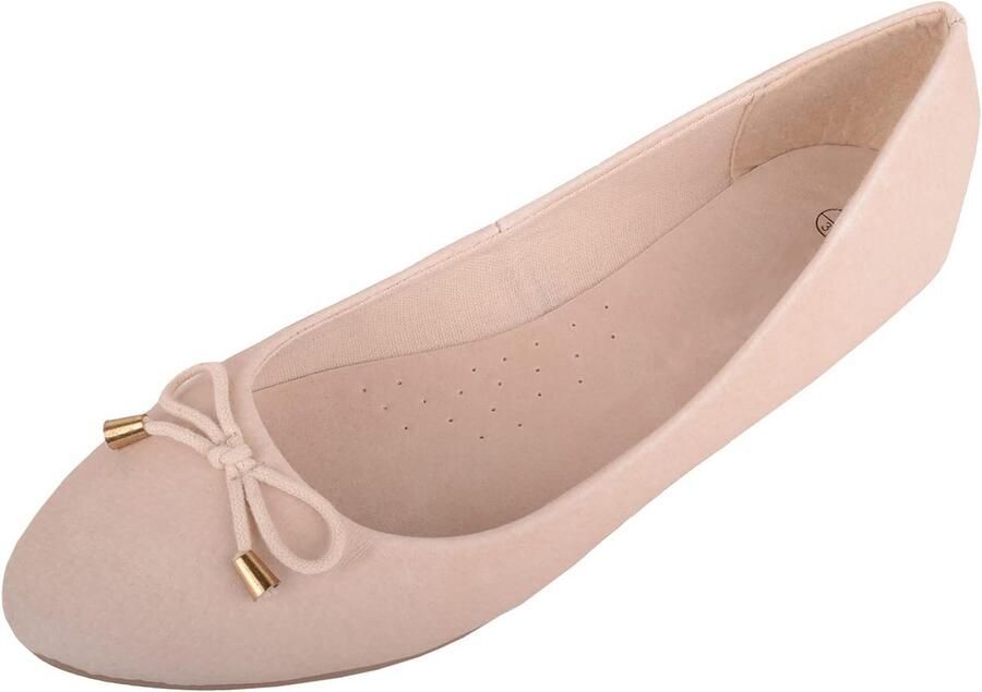Dames Ballerina Slipper Pumps Leer Slip-ons