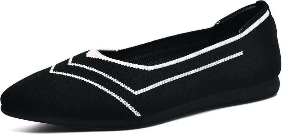 Dames ballerinas comfortabel model knitted mesh ademend flexibele zool geschikt voor kantoor en vrije tijd