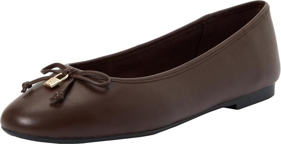 Dames Ballerina's Glad Leer Comfortabele Instappers