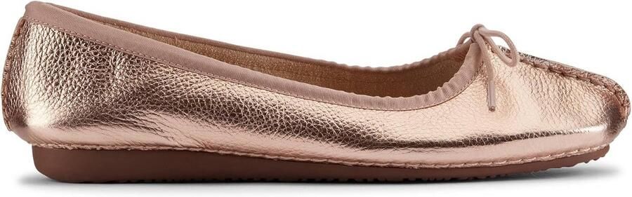 Dames Ballerina's Koper Metalli ?? Comfortabele Platte Schoenen