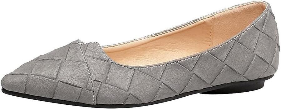 Dames Ballerina's met Spitse Neus Lichtgewicht Platte Pumps voor Dagelijks Gebruik