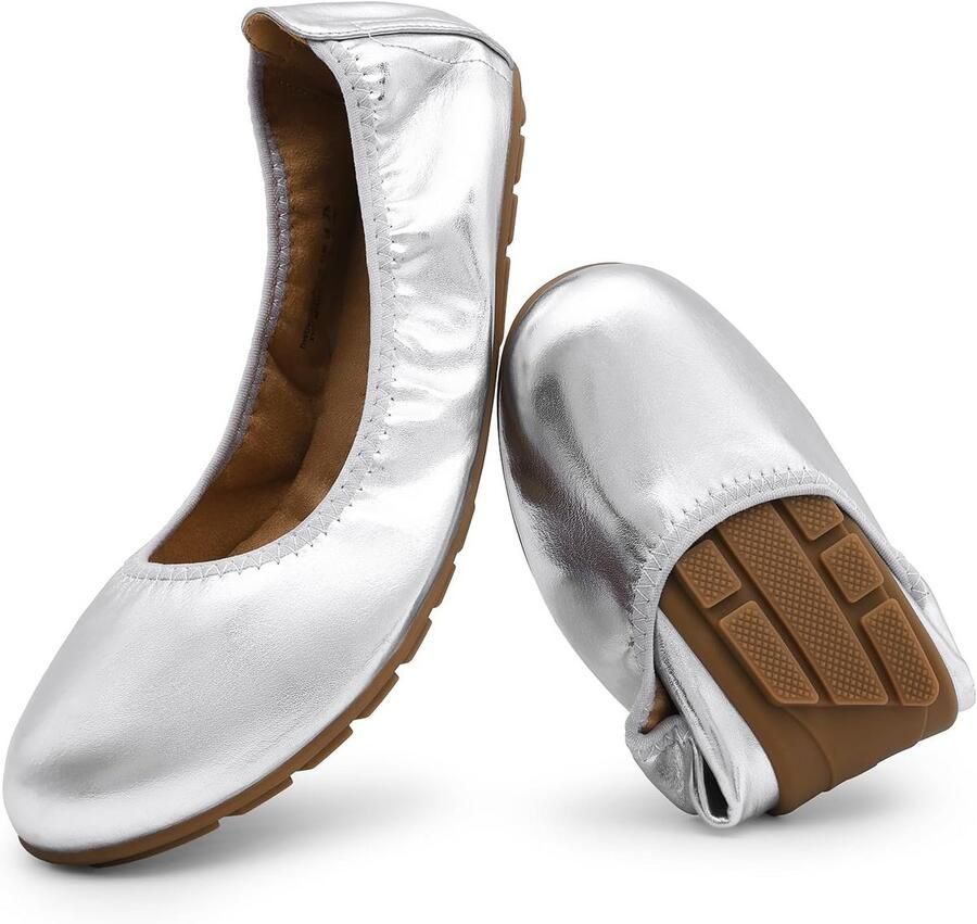 Dames Ballerina's Opvouwbaar Comfortabel Ronde Neus Slip-On Platte Schoenen