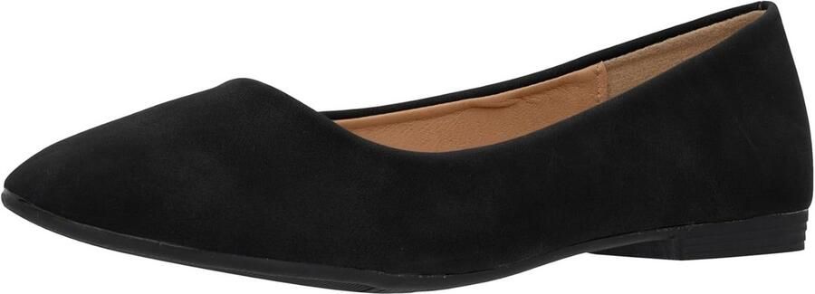 Dames Ballerina's Plat Zwart Slip-On Comfortabele Platte Schoenen