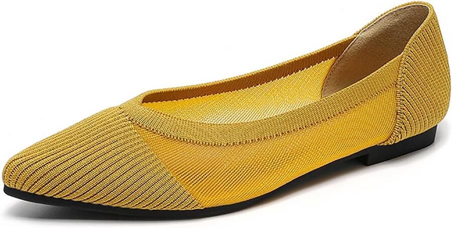 Dames Ballerina's Platte Schoenen Spitse Neus Comfortabele Instappers