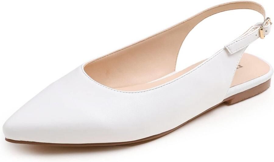 Dames ballerina's Slingbacks muiltjes Feestelijke gelegenheden Verstelbare enkelband platte hak