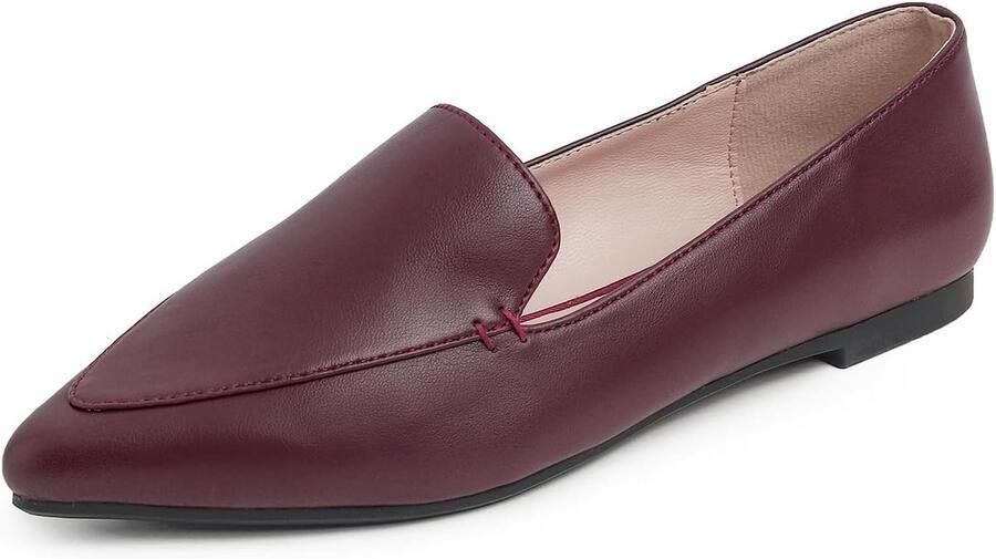 Dames Ballerina's Slip-on Punt Platte Schoen Comfortabele Platte Hak