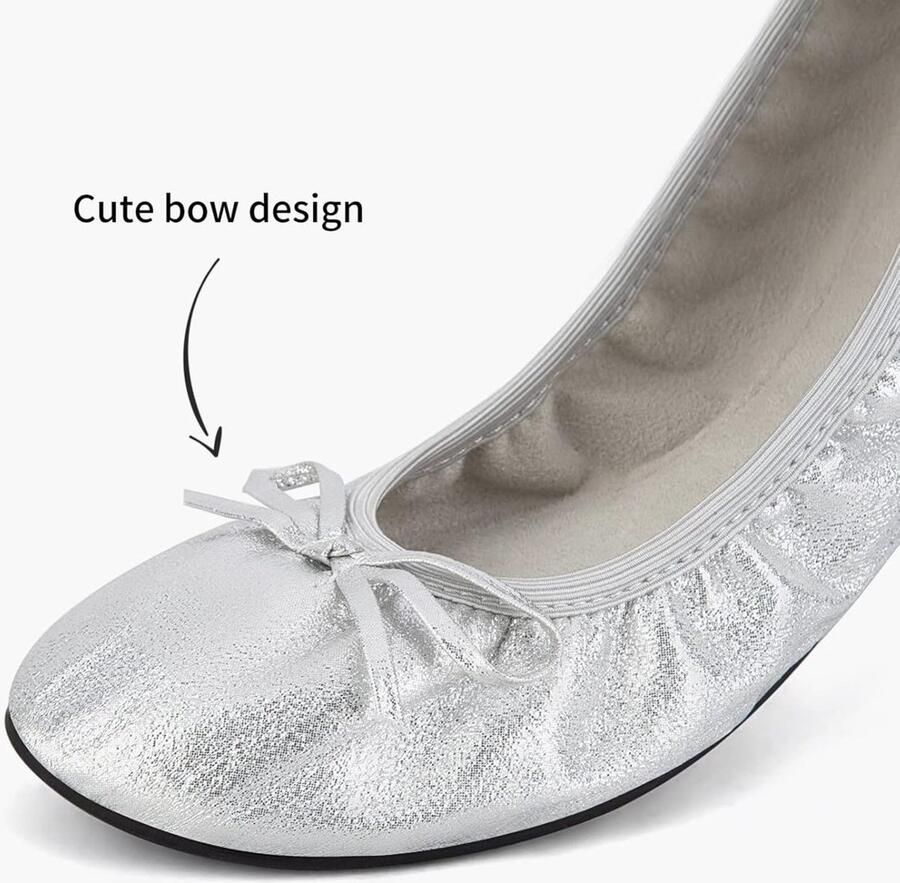 Dames Ballet Flats Opvouwbare Draagbare Travel Roll Up Slip On Dress Shoes