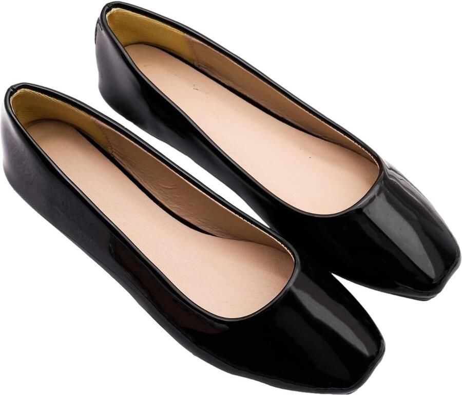 Dames Ballet Flats Puntige Teen Microvezel Leer Aantrekken Jurk Pumps Schoenen