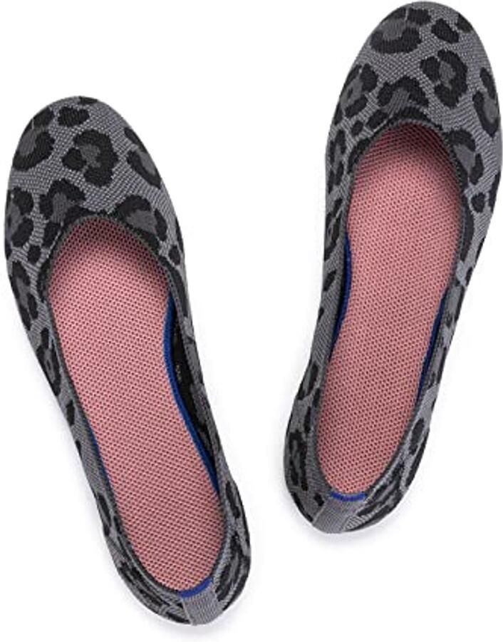 Dames Ballet Flats Slip On Gebreide Jurk Schoenen