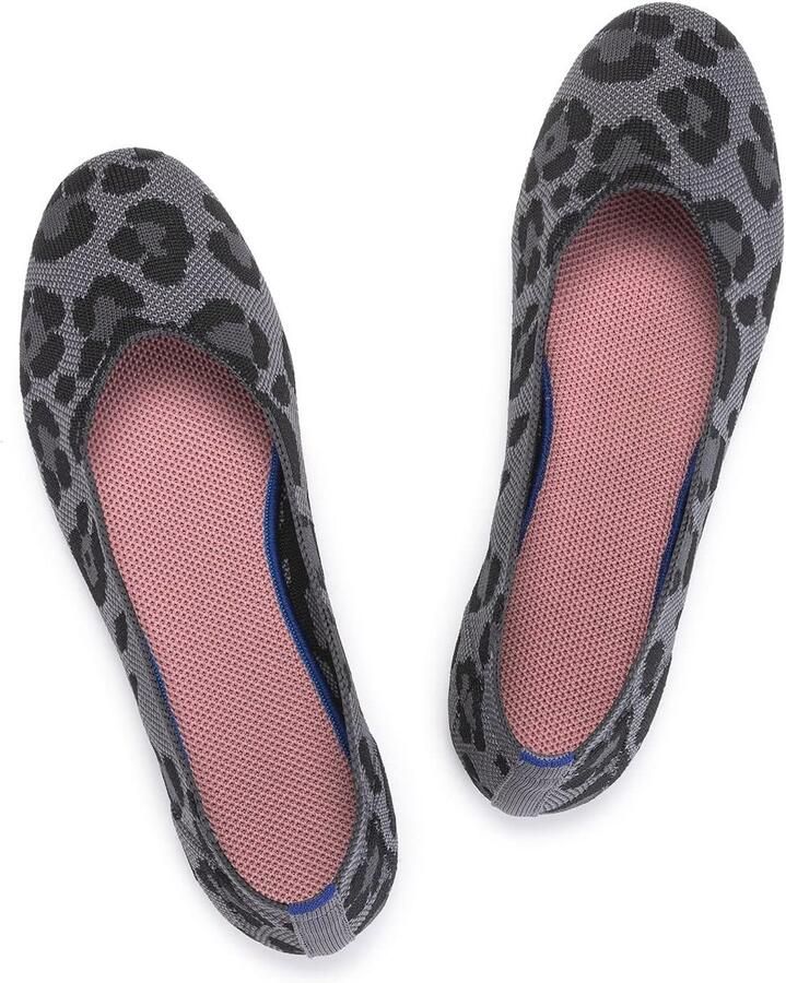 Dames Ballet Flats Slip On Gebreide Jurk Schoenen