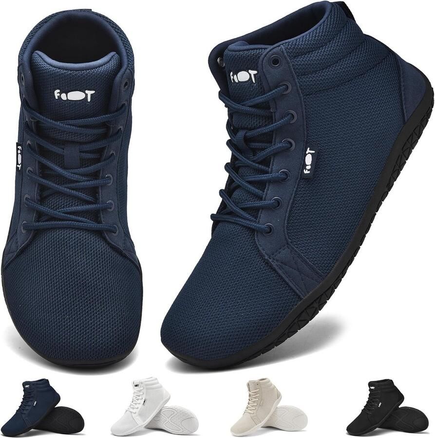 Vrouwen Hi-Top Sneakers Lichtgewicht & Breed voor Wandelen