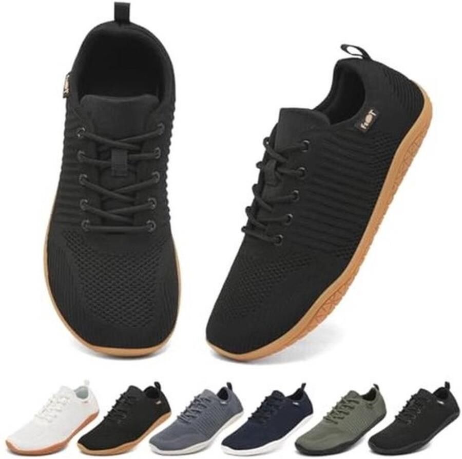 Dames Barefoot Sneakers Minimalistische Hardloopschoenen met Brede Teenbox en Ademend Design