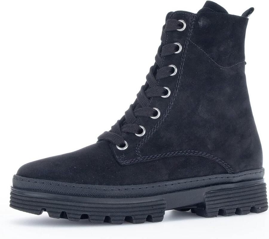 Dames Biker Boots met Uitneembaar Voetbed Extra Brede Pasvorm (G)