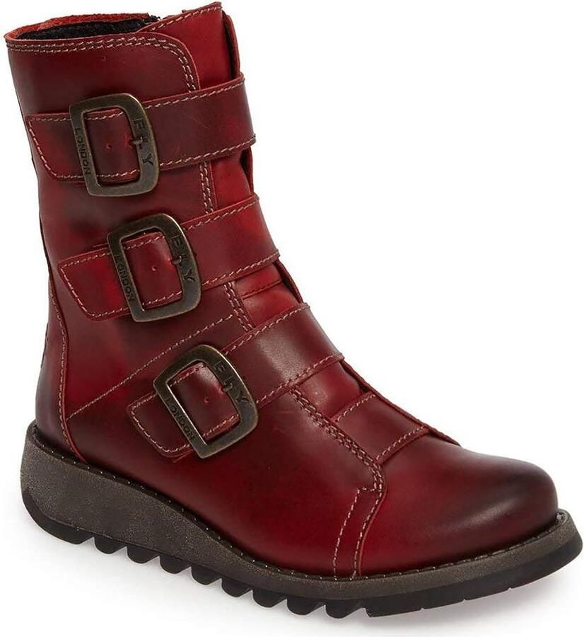 Dames Biker Boots Stoere Laarzen met Plateauzool