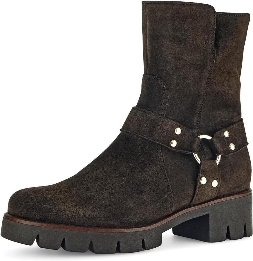 Dames Biker Laarzen met Optimaal Loopcomfort en Uitneembaar Voetbed