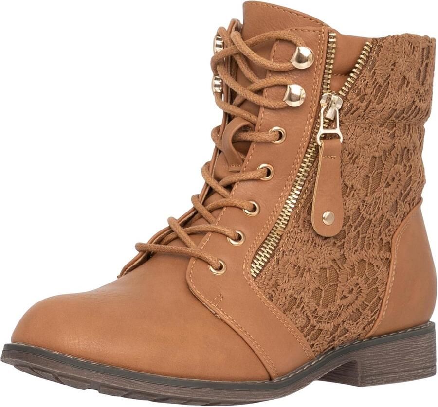 Dames Bikerlaarzen Cowboy Stijl Zwarte Chunky Laarzen