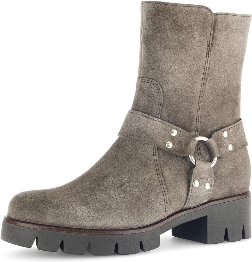 Dames Bikerlaarzen met Brede Pasvorm en Uitneembaar Voetbed