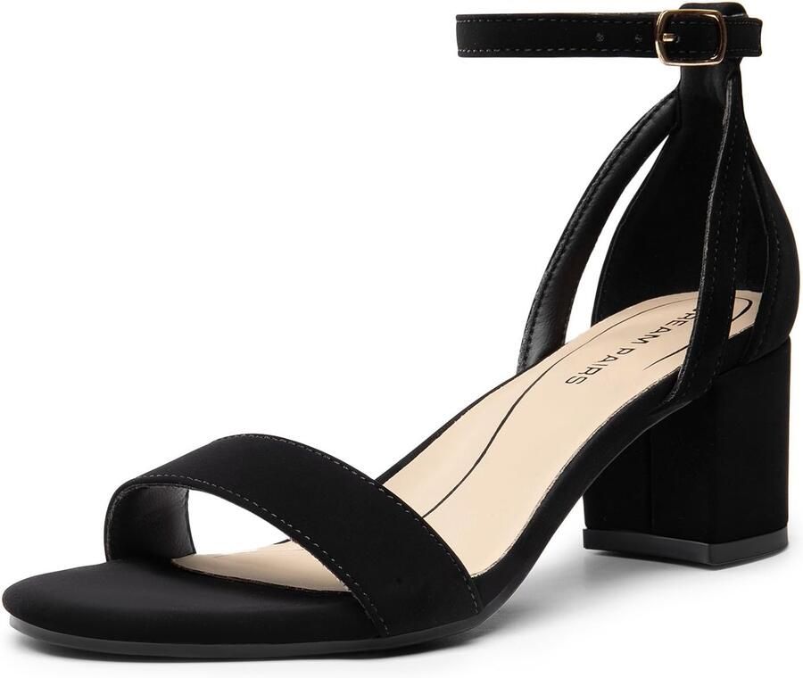 Dames Blokhak Sandalen met Enkelband Elegant & Comfortabel