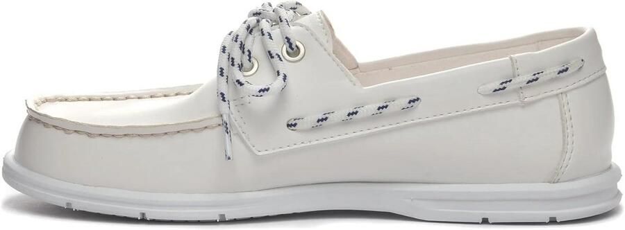Dames Boat Shoe Leren Instapper Comfortabele Casual Schoen