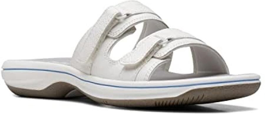 Dames Breeze Piper Slippers Padded en Aanpasbaar Wit - Foto 1