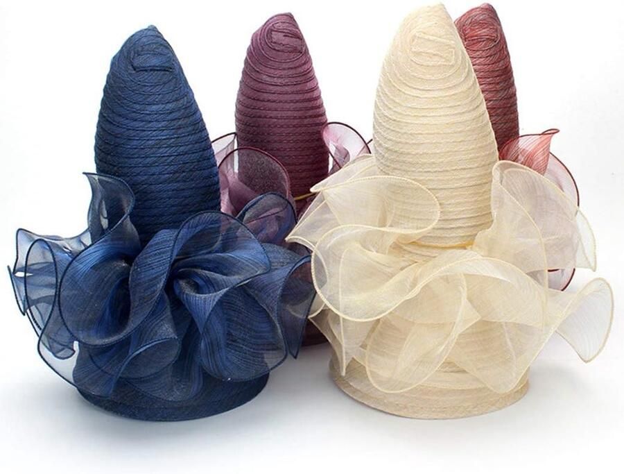 Dames Bruiloft Hoed Britse Tea Party Trouwjurk Kaki Hoed