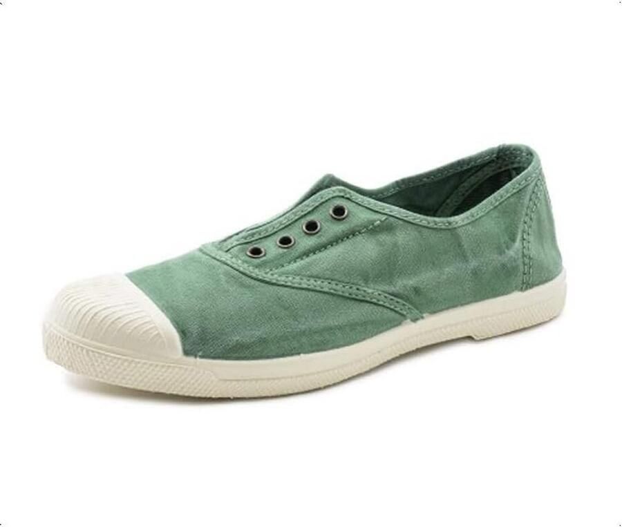 Dames Canvas Sneakers met Elastische Veters Ecologisch & Wasbaar